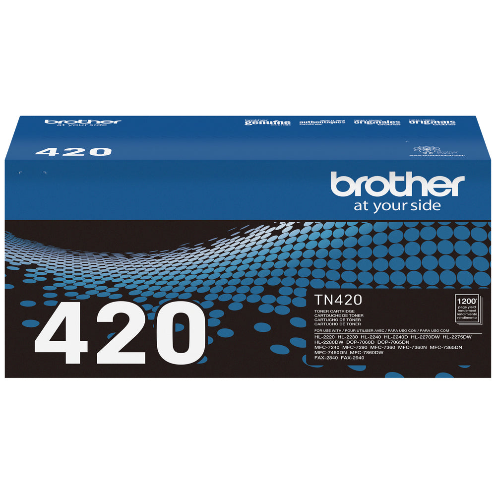 BROTHER Cartouche Laser Originale Noire (1 200 pages) - TN420