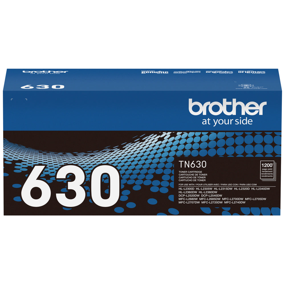 BROTHER Cartouche Laser Originale Noire (1 200 pages) - TN630