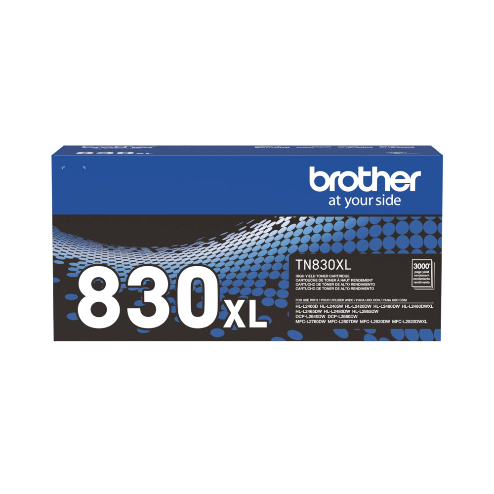 BROTHER Cartouche Laser Originale Noire (3 000 pages) - TN830XL