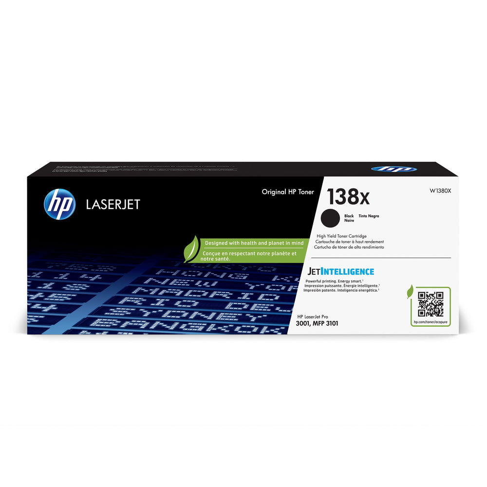HP Cartouche Laser Originale Noire (4 000 pages)  - 138X - W1380X