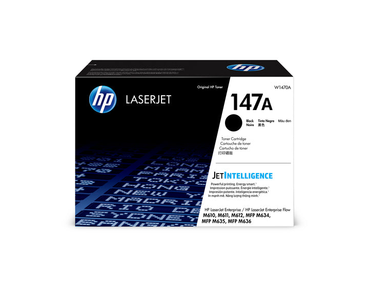 HP Cartouche Laser Originale Noire (10 500 pages)  - 147A - W1470A