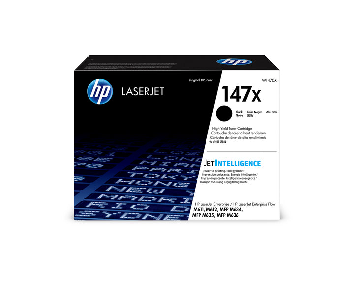 HP Cartouche Laser Originale Noire (25 200 pages)  - 147X - W1470X